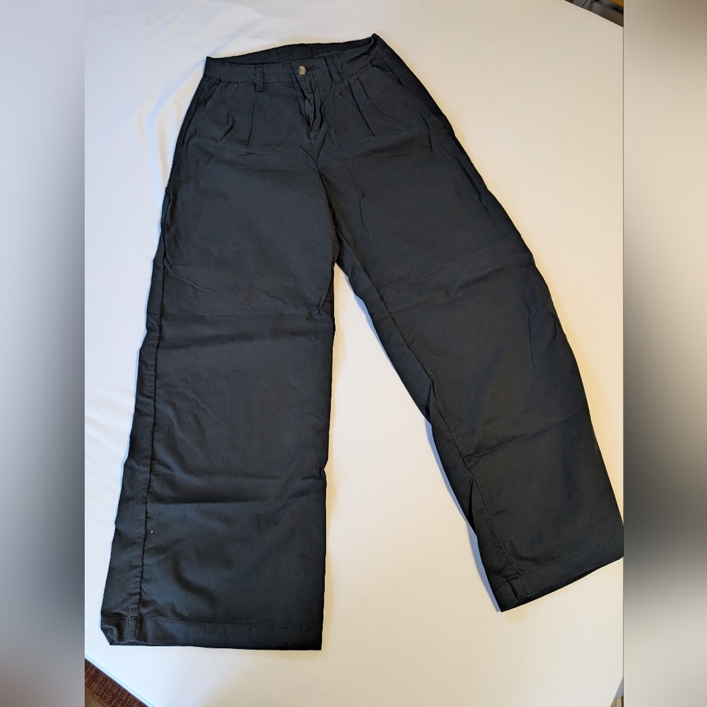 Women's Black Wide-Leg Pants